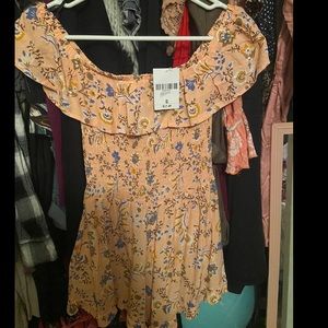 Light Pink floral romper